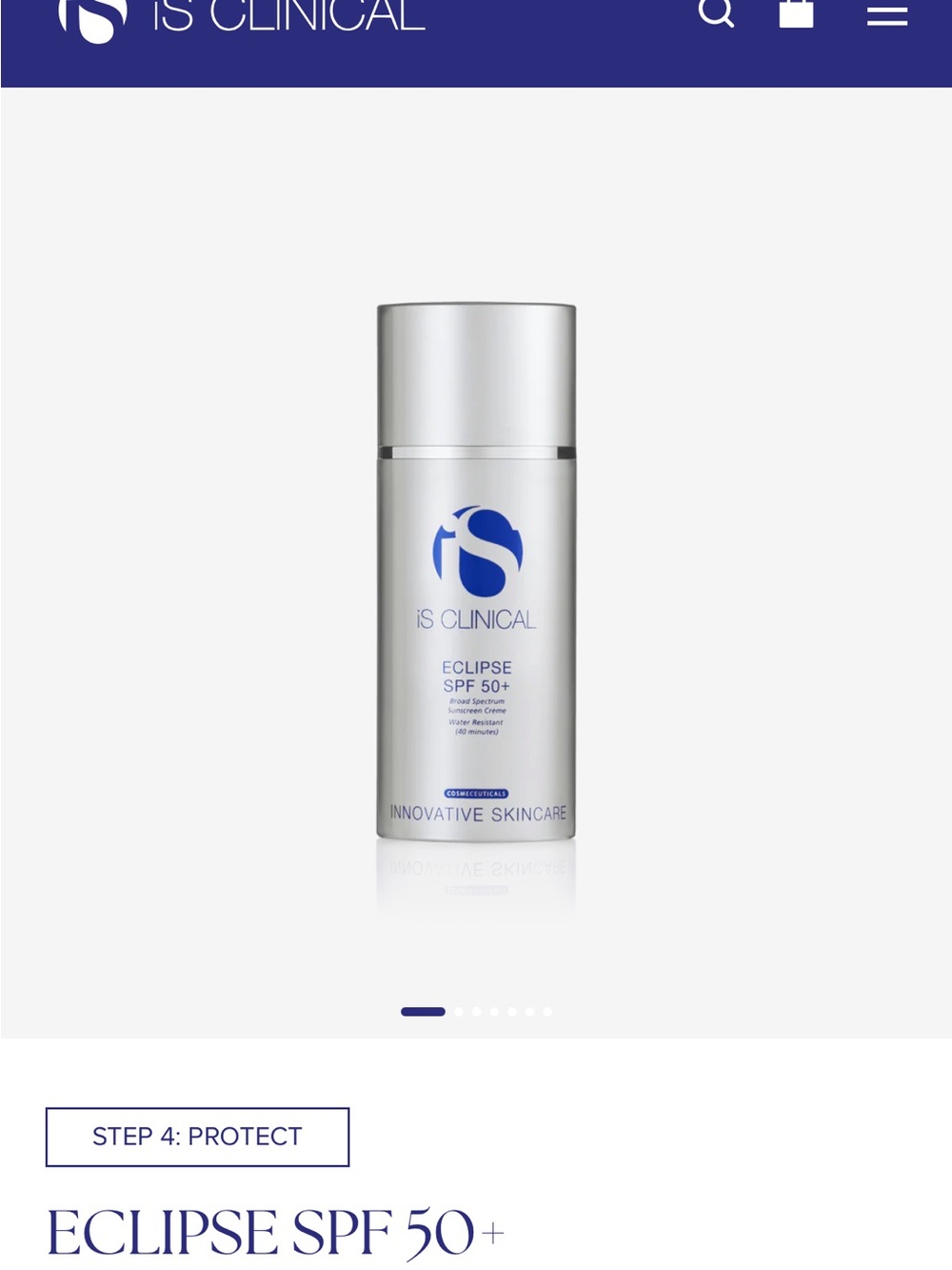 iS Clinical Eclipse SPF 50+ Broad-Spectrum Sunscreen — Silver